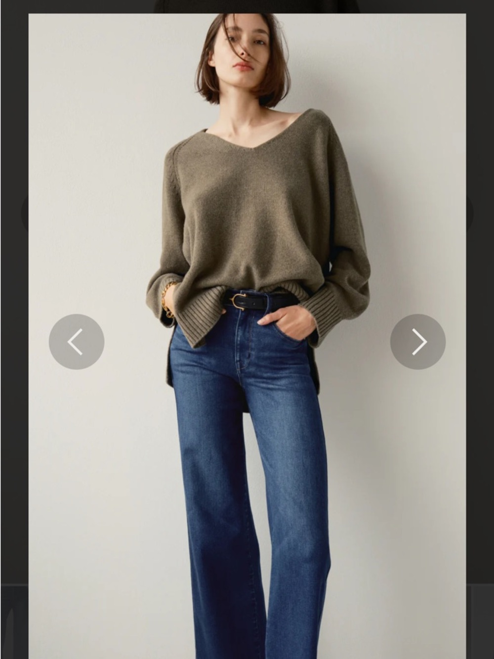 AYR The Dynamo 25 S in Sayonara (Classic High-Rise Wide-Leg Jeans in Dark Blue) - Picture 4 of 10